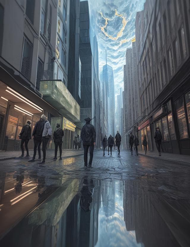 AI generated: DEscenery, Street Photography, Occult, Subsurface Reflections, Creation Engine, Dynamic, Impasto, Au...