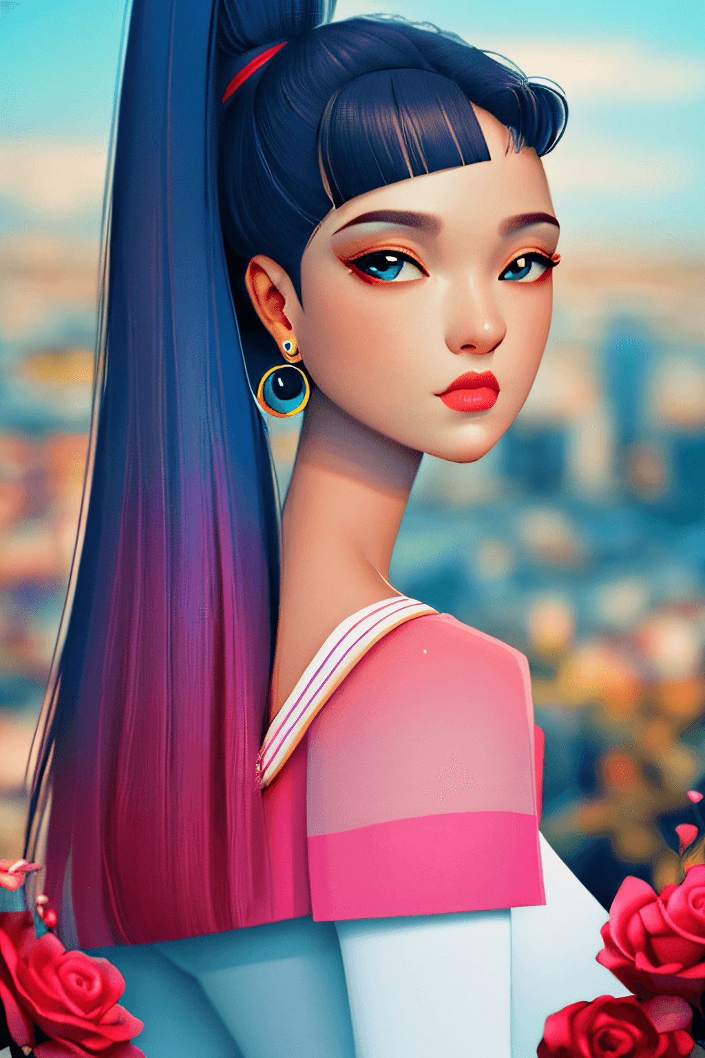 AI generated: Anime style, art by artgerm, sailor moon style, manga, (masterpiece, best quality, ultra-detailed, h...