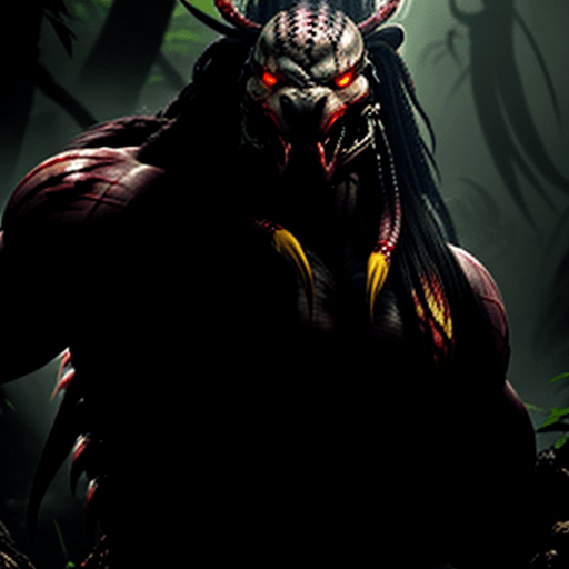 AI generated: Yauja, predator, hunter, dangerous, cool, king