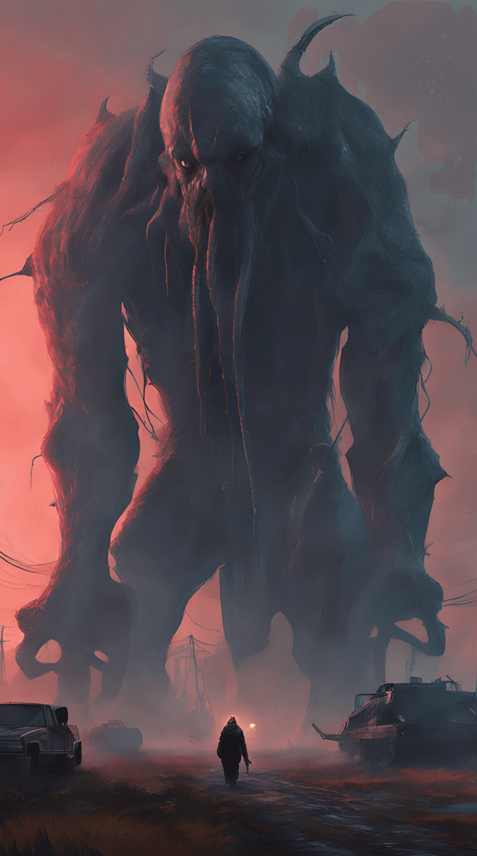 AI generated: Here comes the pain, professional ominous concept art, by artgerm and greg rutkowski, an intricate, ...
