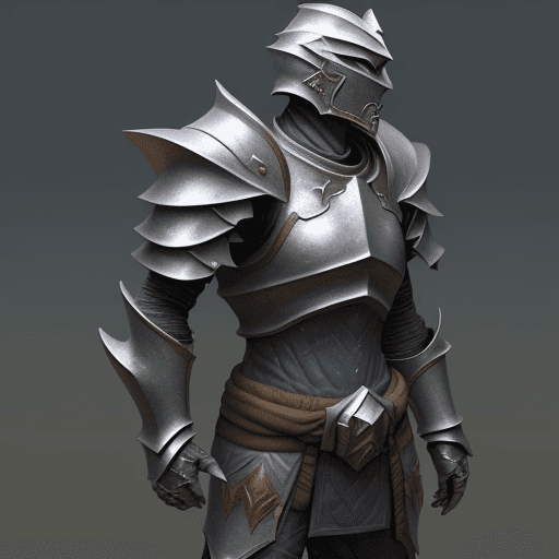 AI generated: power of stone armor fantasy

