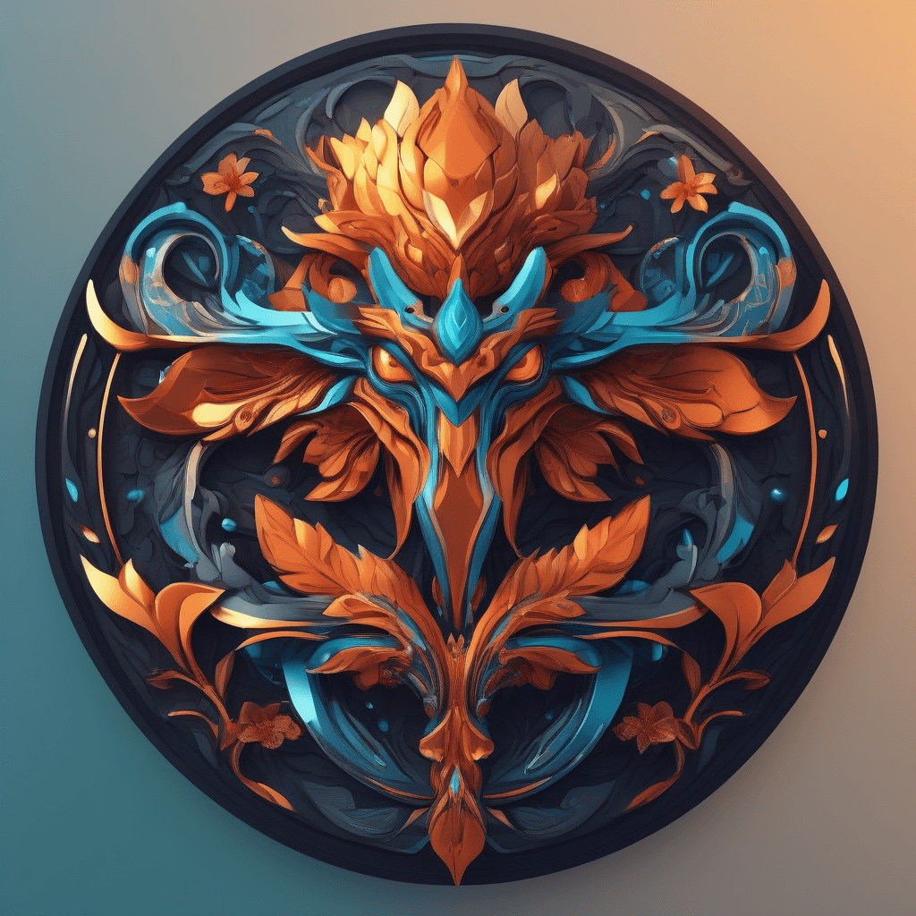 AI generated: design logo, 8k, ultra detailed illustration