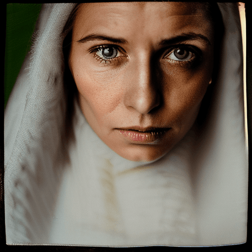 AI generated: a photorealistic portrait of a stunningly beautiful woman without make-up, extremely detailed light ...