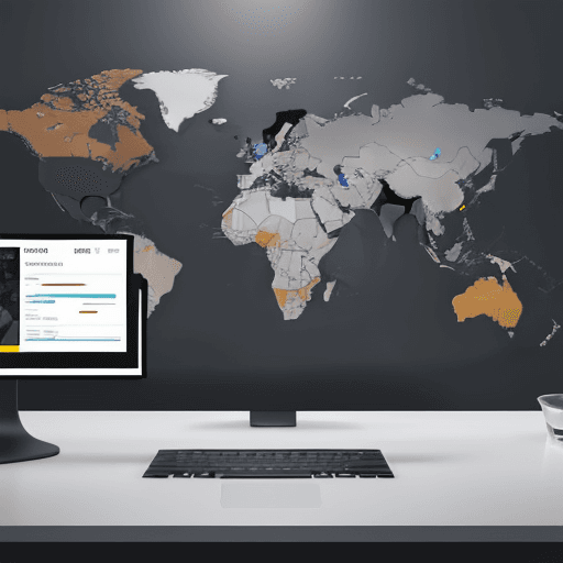 AI generated: Power BI webpage dashboard for tracking global infectious disease monitoring. Use a dark, modern, mi...
