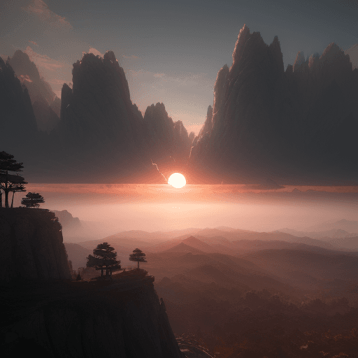 AI generated: ultra realistic, dramatic light, pale sunrise, cinematic lighting, battered, low angle, trending on ...