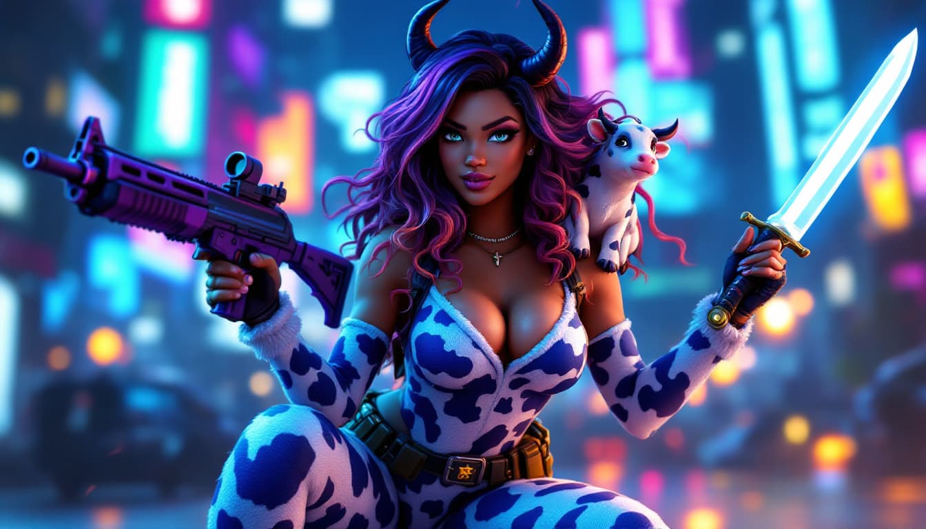 AI generated: <lora:style002:0.6:lbw=face>,
<lora:hyperrefiner_v090:1.0>
 Fortnite game, fortnite, Fortnite skin, ...