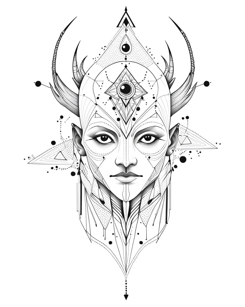 DP Tattoo Sketch Minimal Line art SDXL & Flux & Illustrious