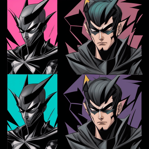 AI generated: villain, comic book style --ar 1:2 --stylize 750
