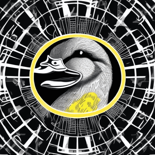 AI generated: act as if you were an expert graphic designer, vector design, an angry duck should appear in the ima...