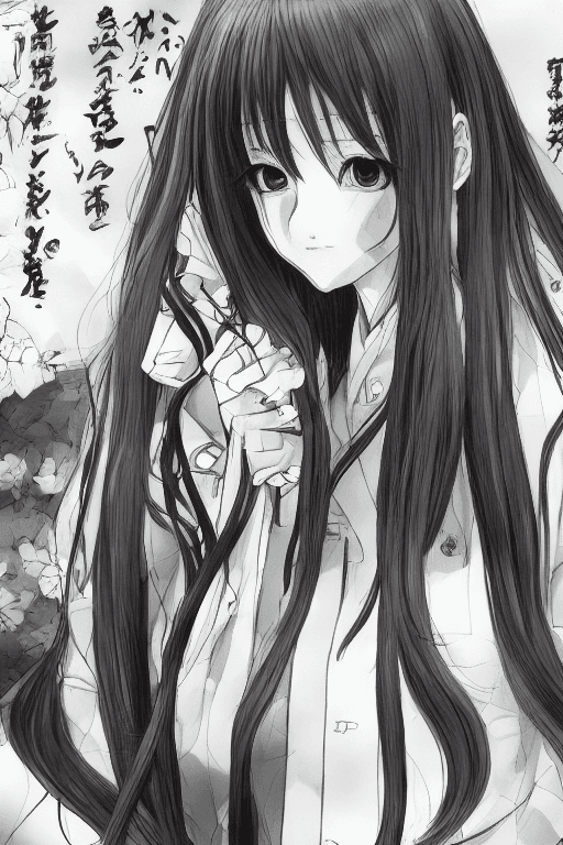 AI generated: close portrait anime manga, pretty girl, teenager, Japanese girl, 1girl, harajuku, stylis Japanese u...