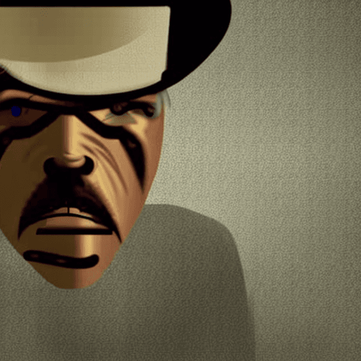 AI generated: A cowboy with badass looking, damaged outfitt, angry face, wound on face and hand, realistic, 4k