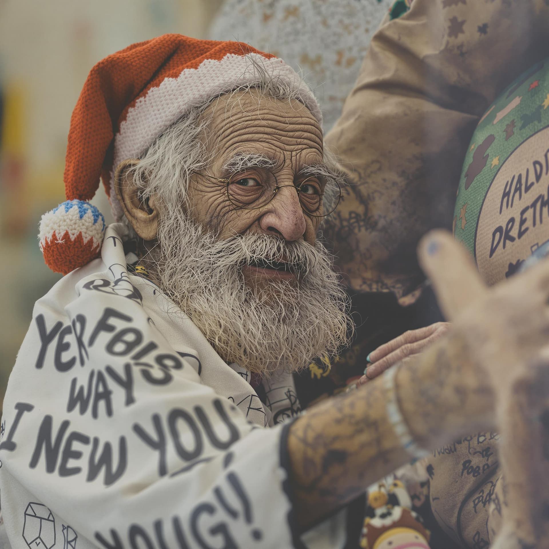 AI generated: The old year gives way to a young, new one