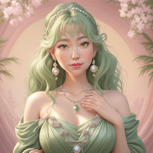 AI generated: A charming and charismatic movie character, Disney style, with natural makeup, oil painting by Naomi...