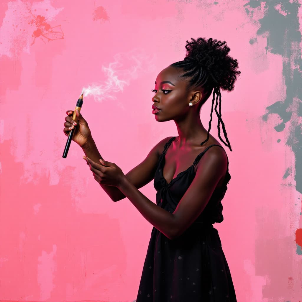 AI generated: Make a young black girl