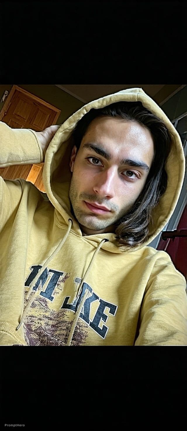 AI generated: Remove my hoodie don't change face make real like this photo