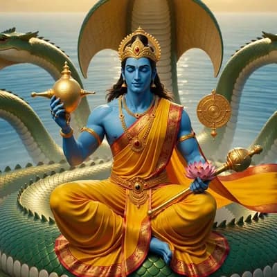AI generated video: ભગવાન વિષ્ણુ પ્રોન્ટ
