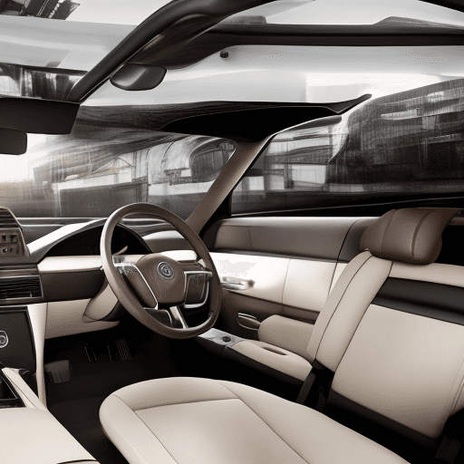 AI generated: High resolution photography interior design modern car