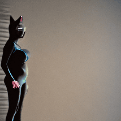 AI generated: female dressed as catwoman, lingerie, cat tail, (((full body visible))), looking at viewer, portrait...
