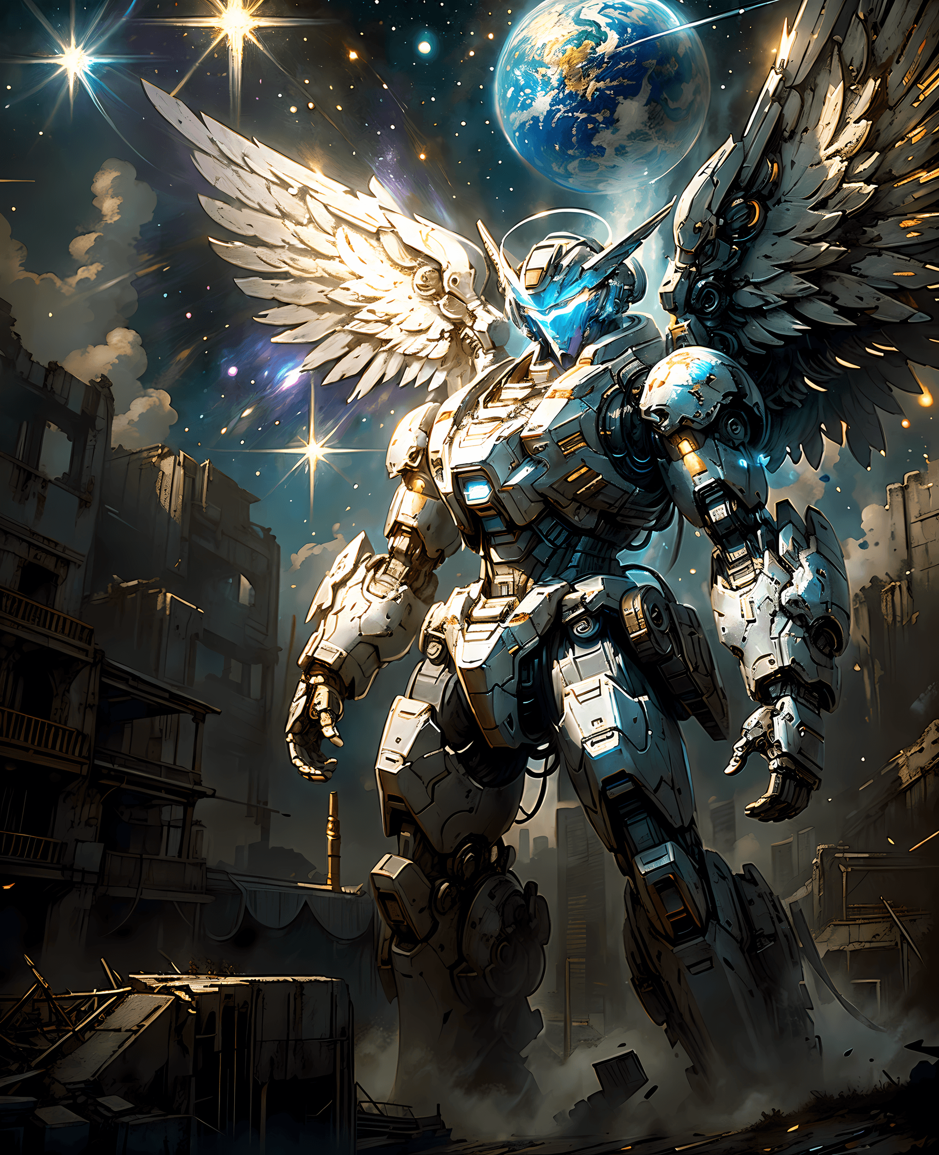 AI generated: (masterpiece, best quality:1.3), extremely high detailed, intricate, wallpaper, cinematic lighting ,...