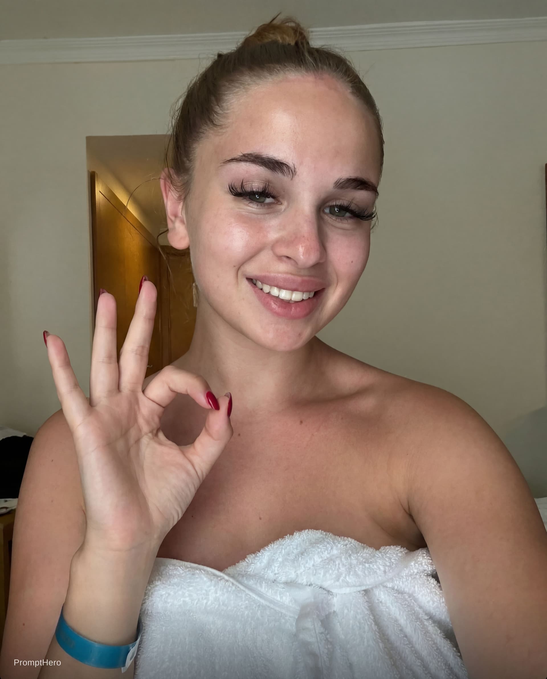 AI generated: Ultra-realistic photo of my girlfriend, medium close-up portrait, framed straight-on with a perfectl...