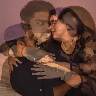 AI generated video: Kissing each other hot in bed