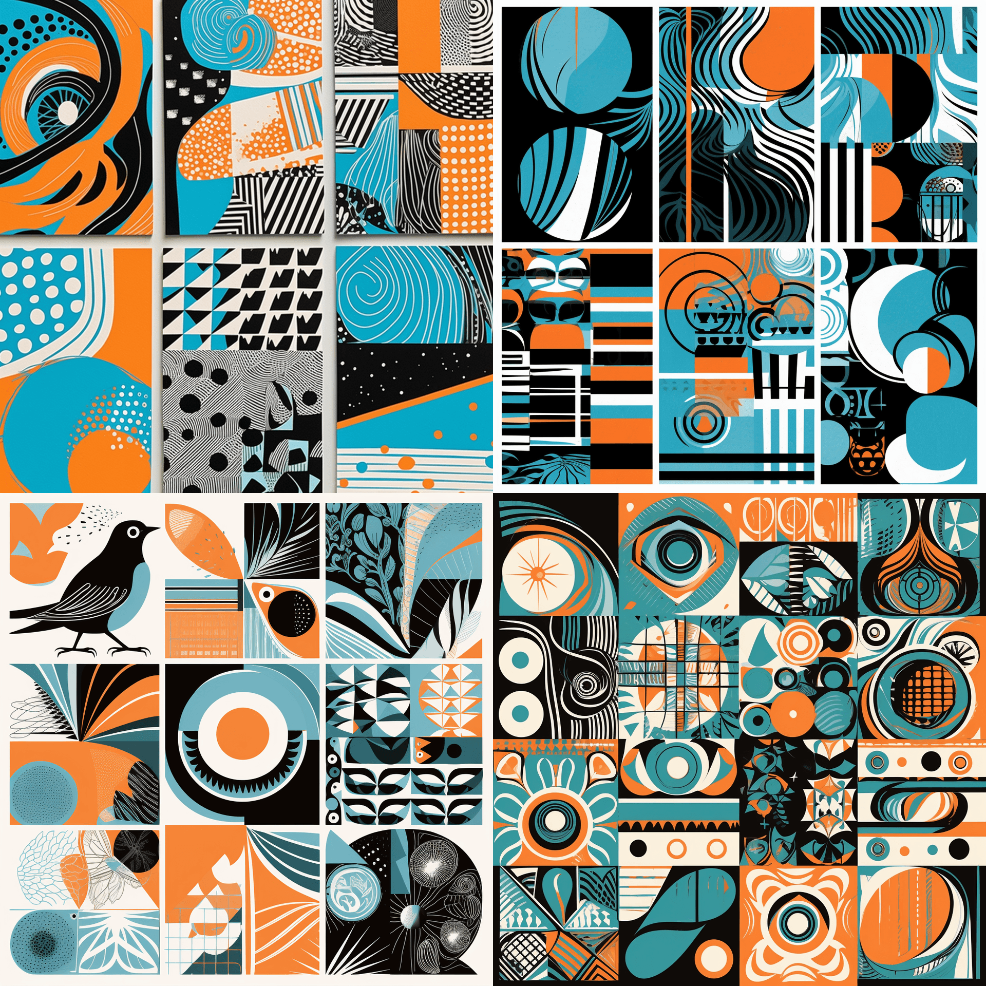 AI generated: graphic illustration, in the style of pop art bold and graphic imagery, black - and - white block pr...