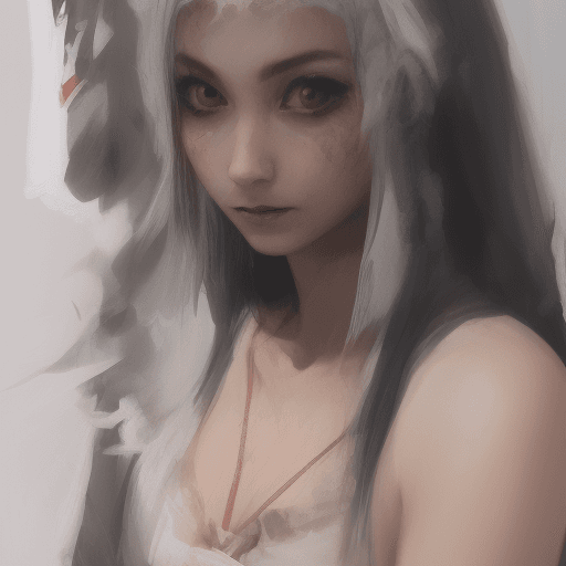 AI generated: A white cosplayer with an ahego face