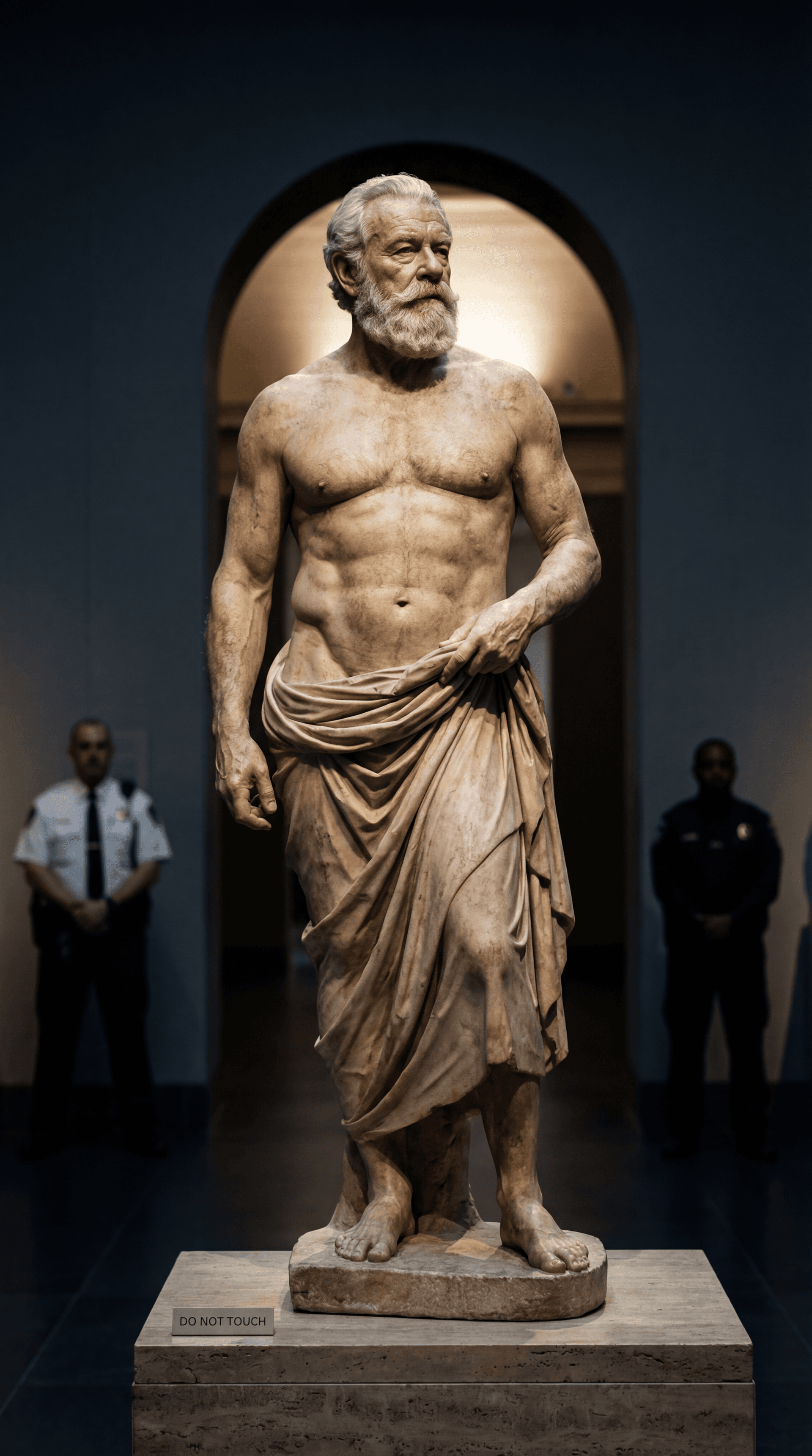 AI generated: ULTRA-REALISTIC FINE ART EDITORIAL PHOTOGRAPHY (vertical, 9:16).
High-end museum campaign aesthetic,...