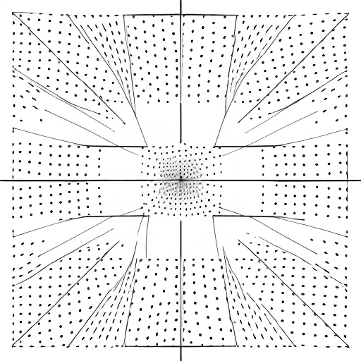 AI generated: composition only of spots and lines