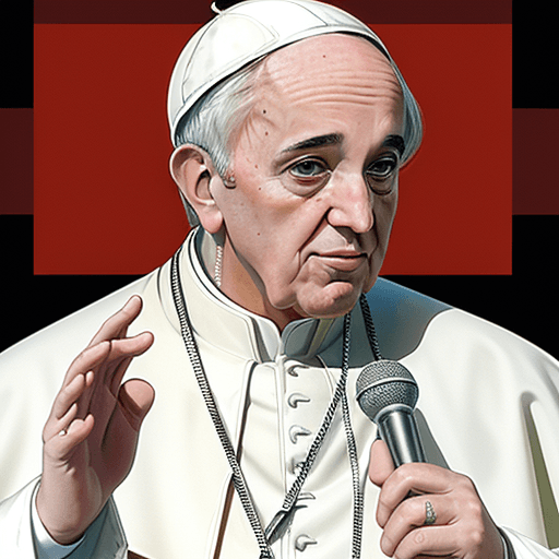 AI generated: Pope Francis in 90s Miami Style --ar 9:16