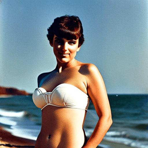 AI generated: (big tits), (gigantic breasts), (nude bare naked), intimate posing, short hair, ((Perfect Face)), ((...