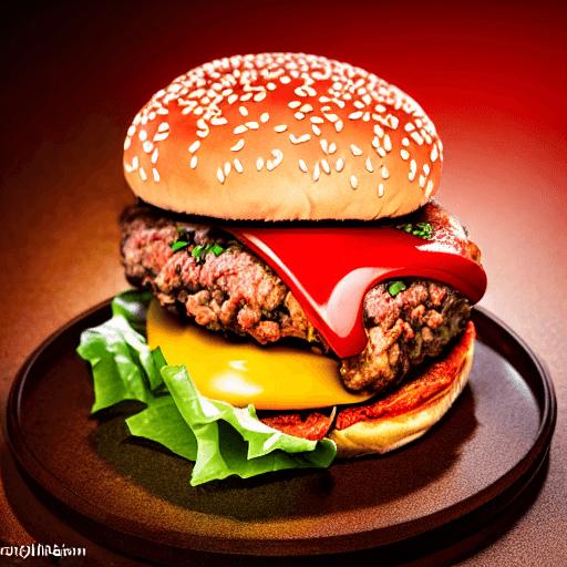 AI generated: 8 5 mm food photography of an anatomically accurate wet and squishy human brain stuck between burger...