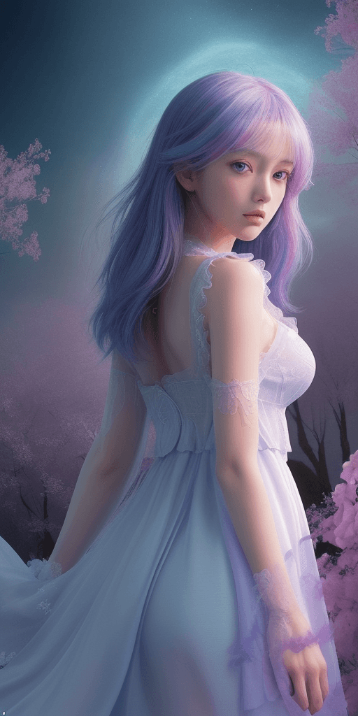 AI generated: : A 64k Simultaneous High Low Frequency, massively tremendous detailed Anime artwork, looking away, ...