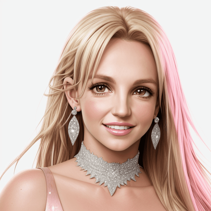AI generated: Britney Spears, realistic, 4k, 40 years old, headshot, body facing camera, straight forward, looking...