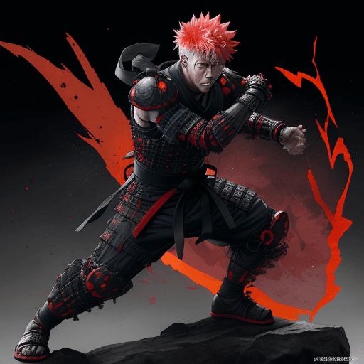 AI generated: Jujutsu Kaisen: Gojo fighting at war, injured and dirty, ripped clothes, occultist clothers, buildin...