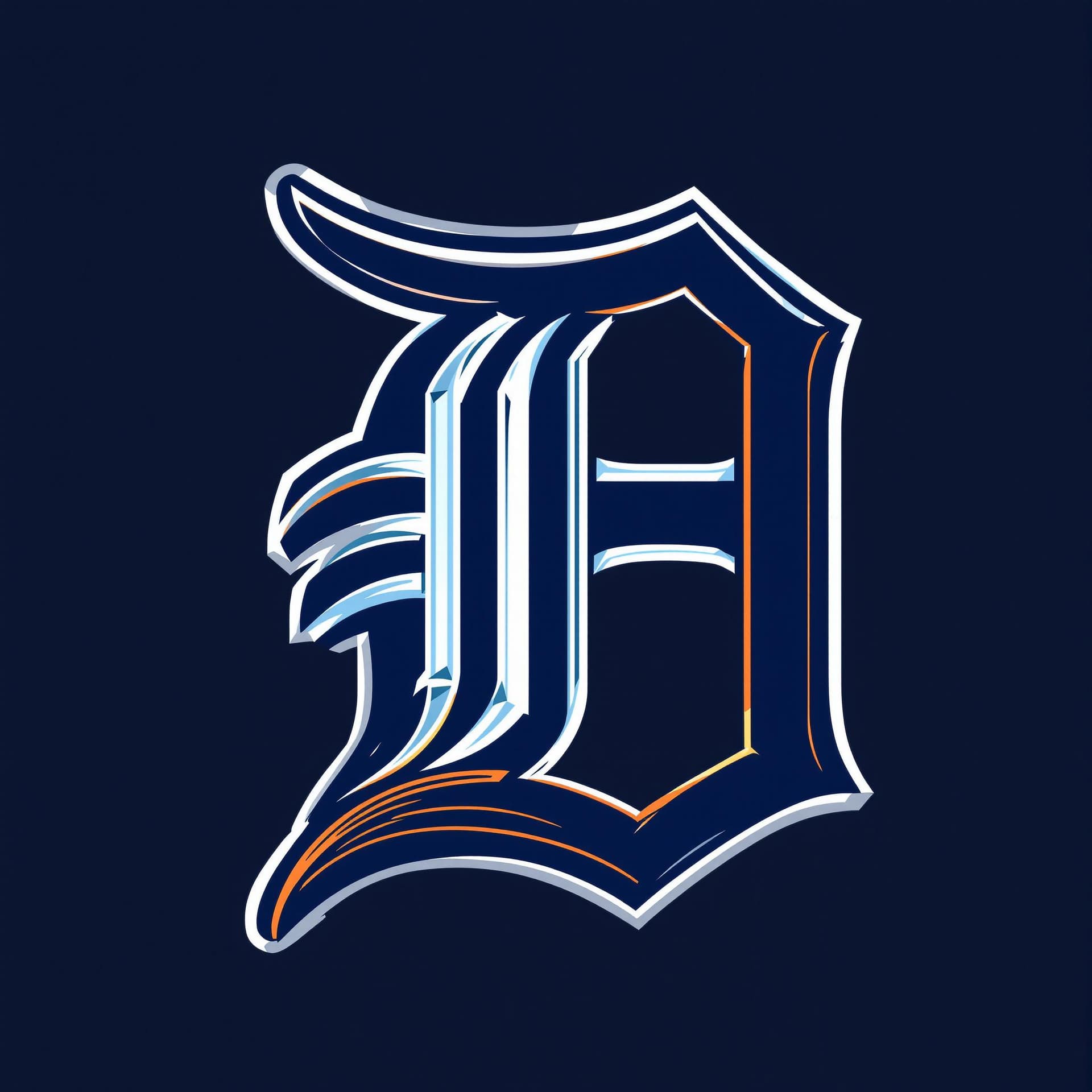 AI generated: Design a new logo of Detroit tigers using modern and throwback influences, using ultra realistic det...