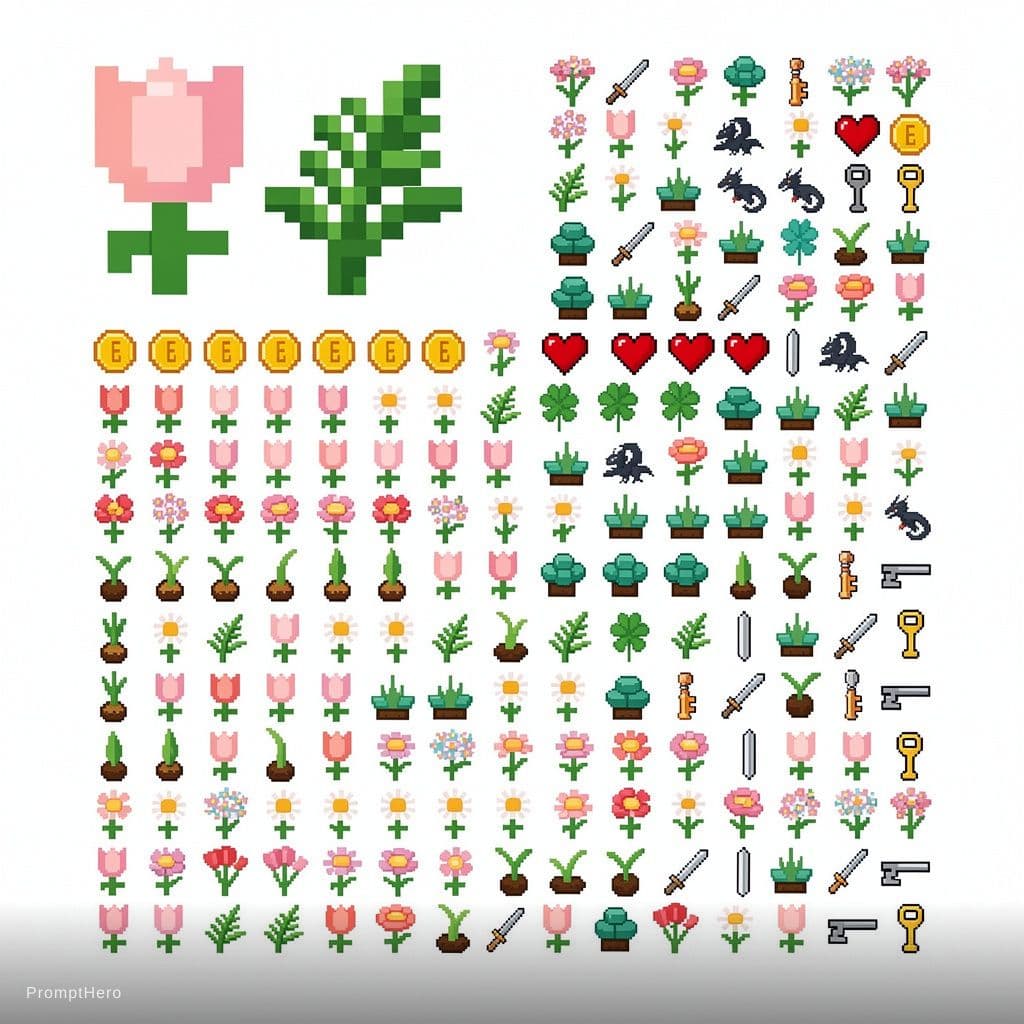 AI generated: Core Style: Ultra-low resolution, minimalist pixel art, strictly mimicking a classic, super-blocky e...