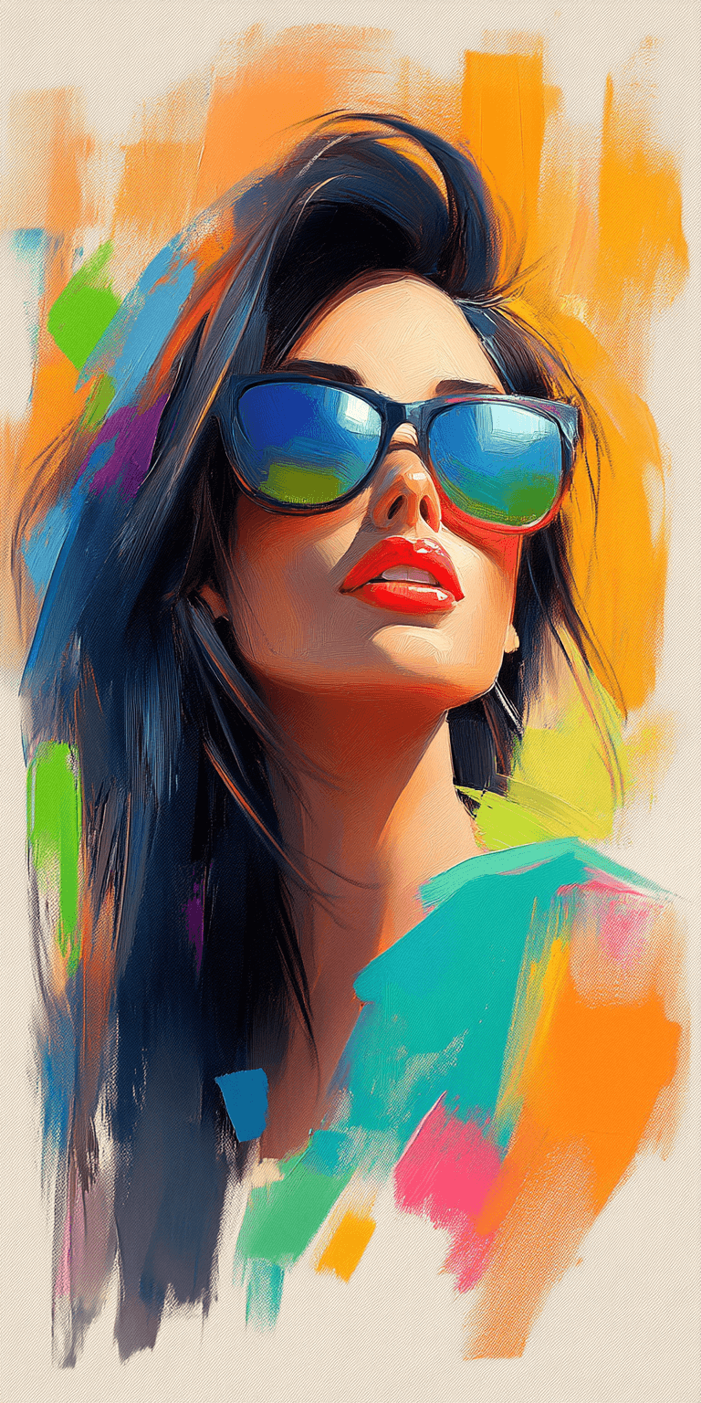 AI generated: a woman with long flowing hair, in the style of photorealistic paintings, multi-layered --chaos 75 -...