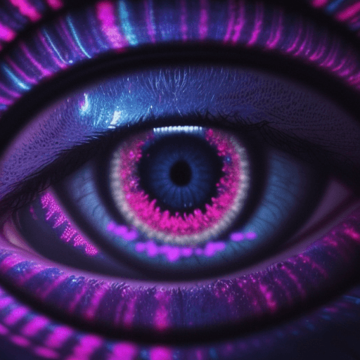 AI generated: Hyper realistic eye level exterior photo of a person dacing on a psytrance party, night, psychedlic,...