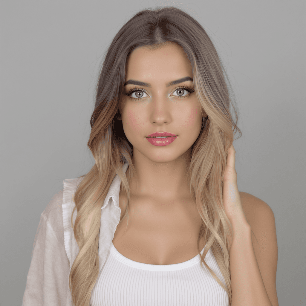 AI generated: Young lady topless
