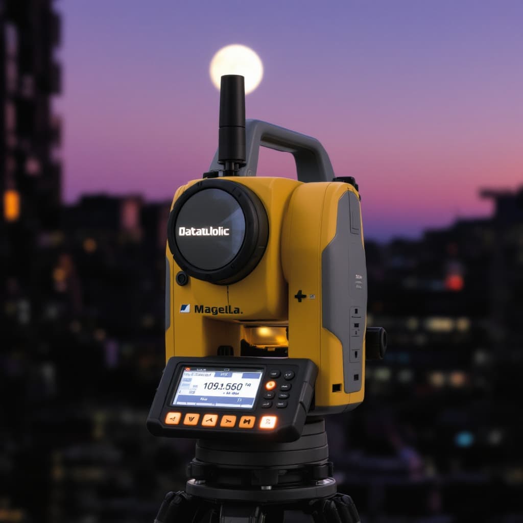 AI generated: Datalogic Magellan 1500i against the background of the moon