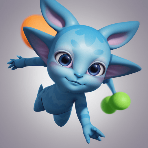 AI generated: 3D Avatar Design, "Playful, Cute, Colorful, Animated, Quirky," "Unity," "Blend shape rigging," "Brig...