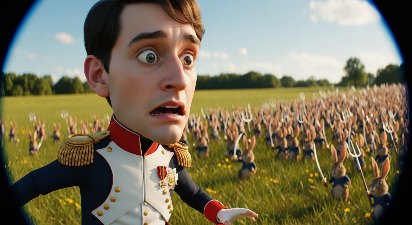 AI generated: 16:9 aspect ratio, cinematic photo, photorealistic caricature style, photorealistic render, incredib...