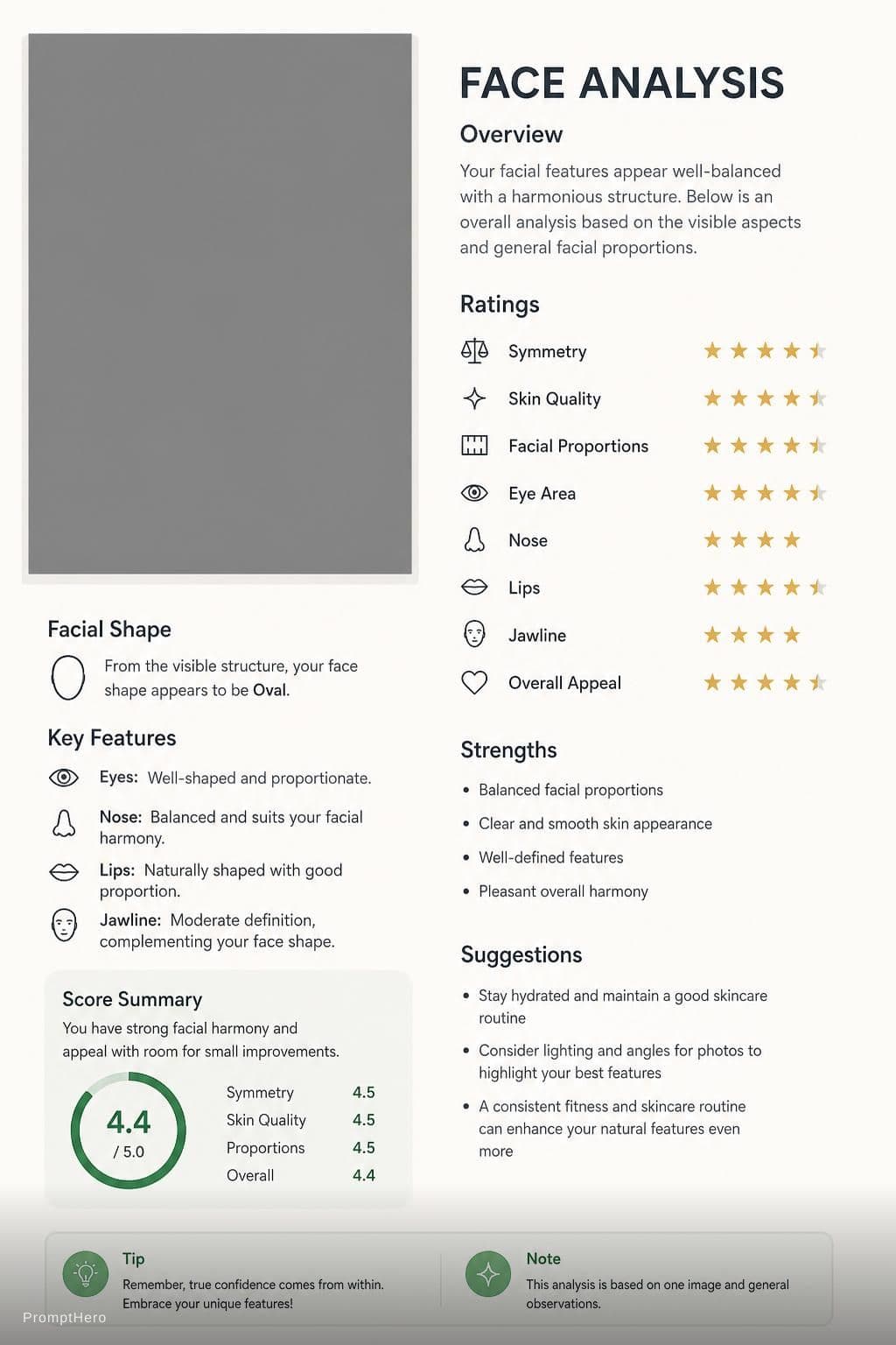 AI generated: Analysis my face 
