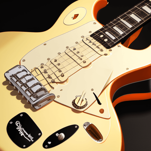 AI generated: Merge a fender stratocaster guitar in a gibson les paul making it the best guitar where the stronges...