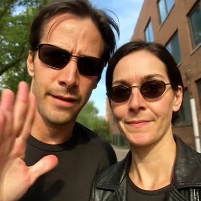 AI generated video: Greet the camera