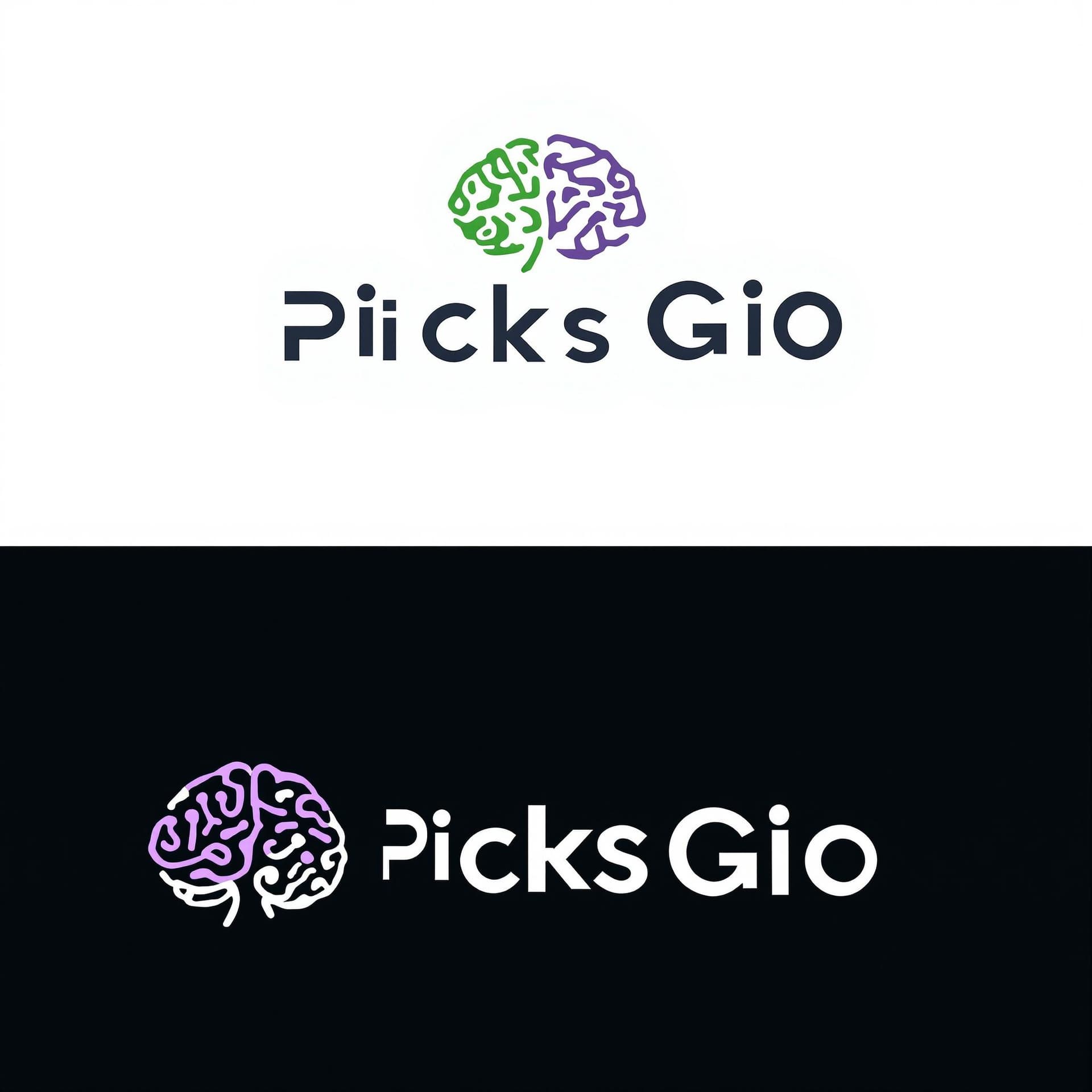 AI generated: crea un logo simbolo que sera usado en la imagen corporativo de la empresa Picks Gio. el logo simbol...