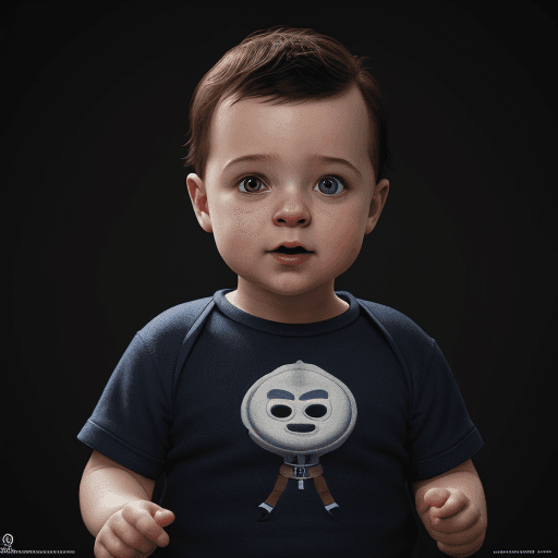 AI generated: Mister Fantastic, adorable baby, render, rembrandt, cgsociety, artstation trending, highly detailed
