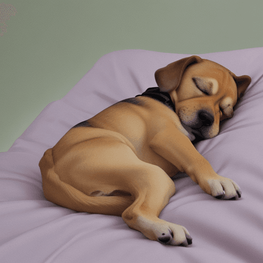 AI generated: a dog sleeping
