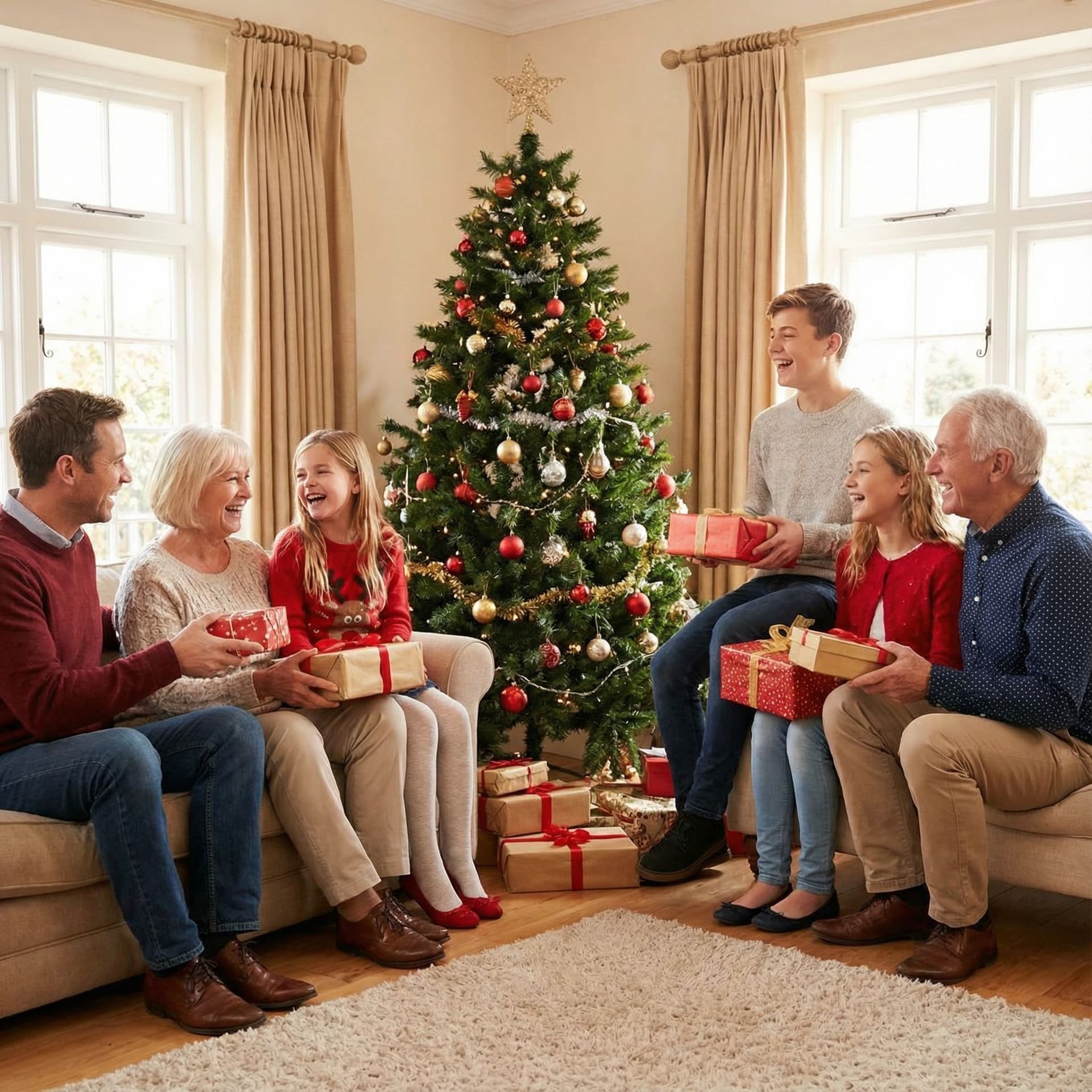 AI generated: Christmas, stock photo --v 7